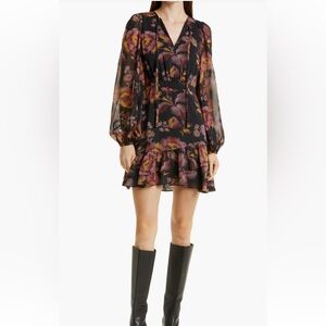 Ted Baker London Piara Ruffle Asymmetric Minidress!